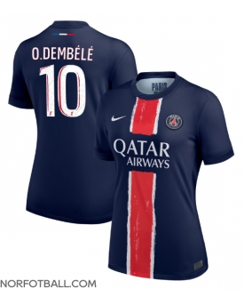 Billige Fotballdrakt Paris Saint-Germain Ousmane Dembele #10 Replika Hjemmedrakt Dame 2024-25 Kortermet